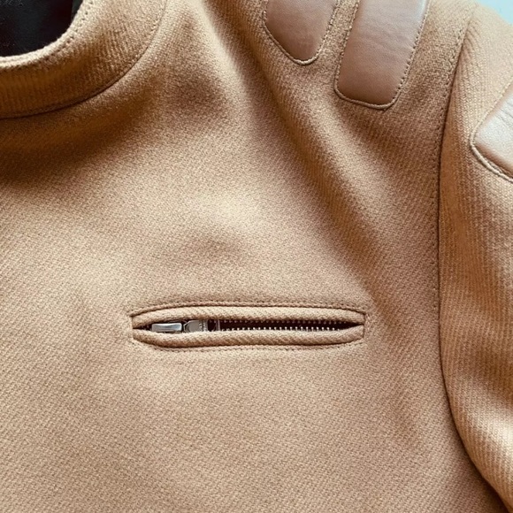 NEW PRADA Motorcycle Leather wool jacket small - Picture 2 of 11